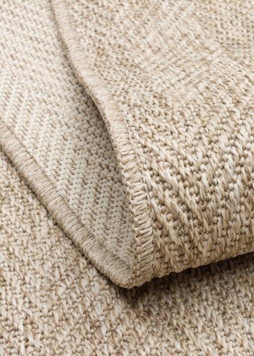 VENTURA SISAL VNT 2704 L.BEIGE  İç ve Dış Mekan Kullanımına Uygun Hav Vermeyen Kolay Temizlenebilir Sisal Görünümlü Halı