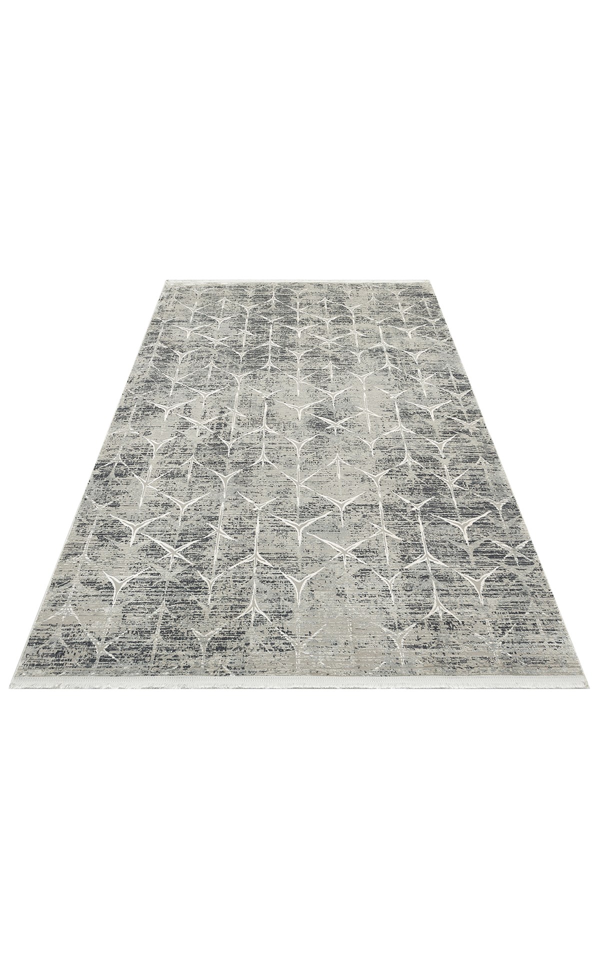 VERONA DYED VRD 06 GREY NATURAL  Overdyed Yumuşak İpeksi Tuşeli Yüksek Alçak Oymalı Modern İnce Makine Halısı