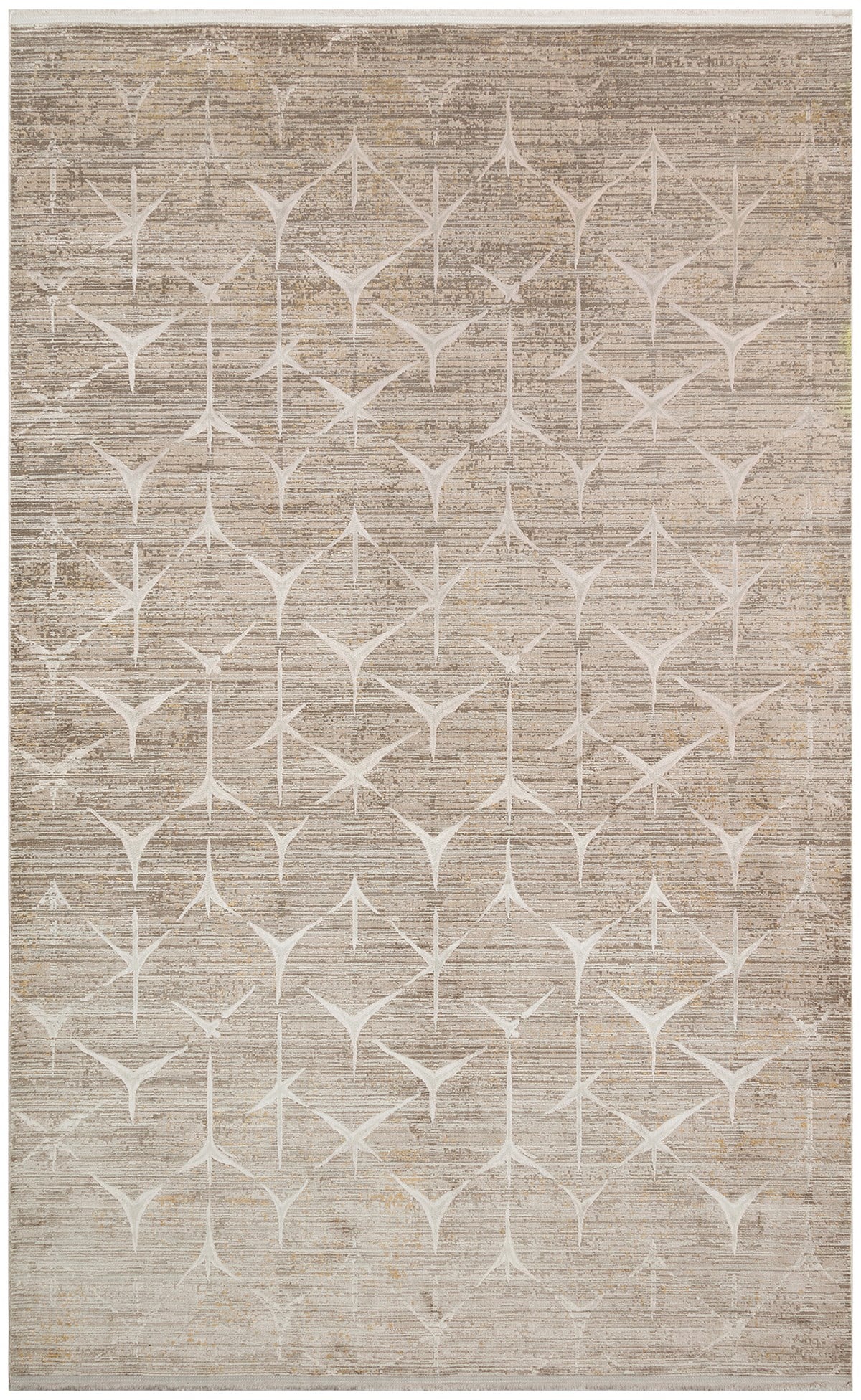 VERONA DYED VRD 06 LATTE BEIGE  Overdyed Yumuşak İpeksi Tuşeli Yüksek Alçak Oymalı Modern İnce Makine Halısı