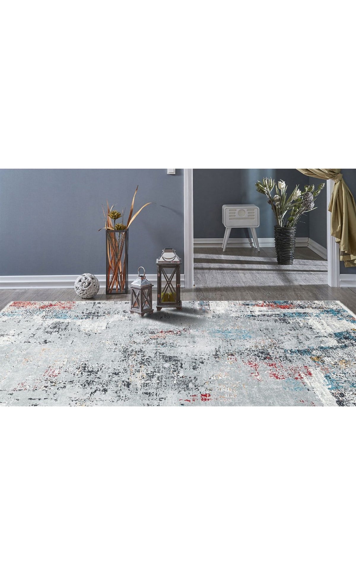 VERONA VR 04 MULTY XW  Yumuşak İpeksi Tuşeli Yüksek Alçak Oymalı Modern İnce Makine Halısı