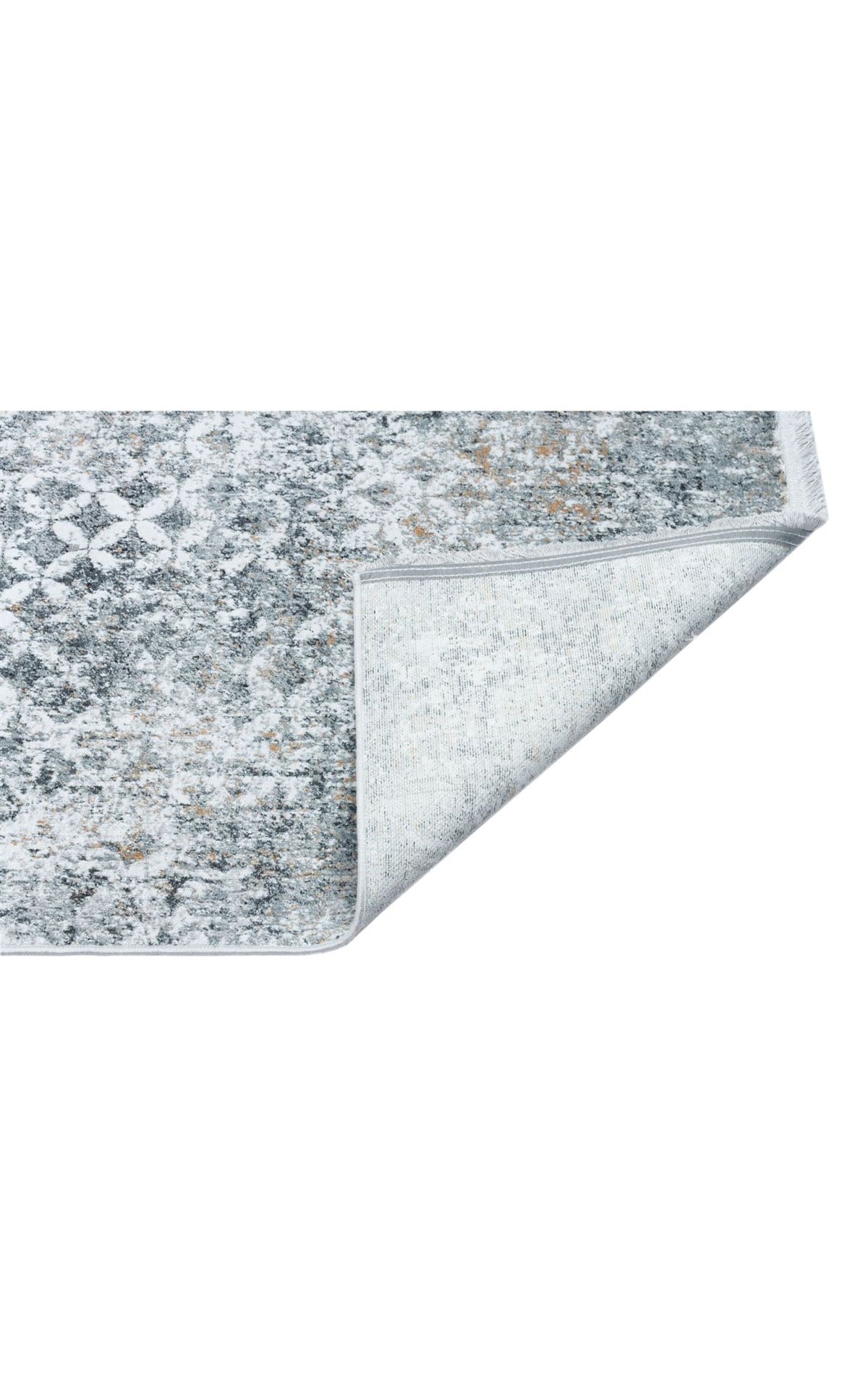 VERONA VR 10 CREAM GREY XW  Yumuşak İpeksi Tuşeli Yüksek Alçak Oymalı Modern İnce Makine Halısı