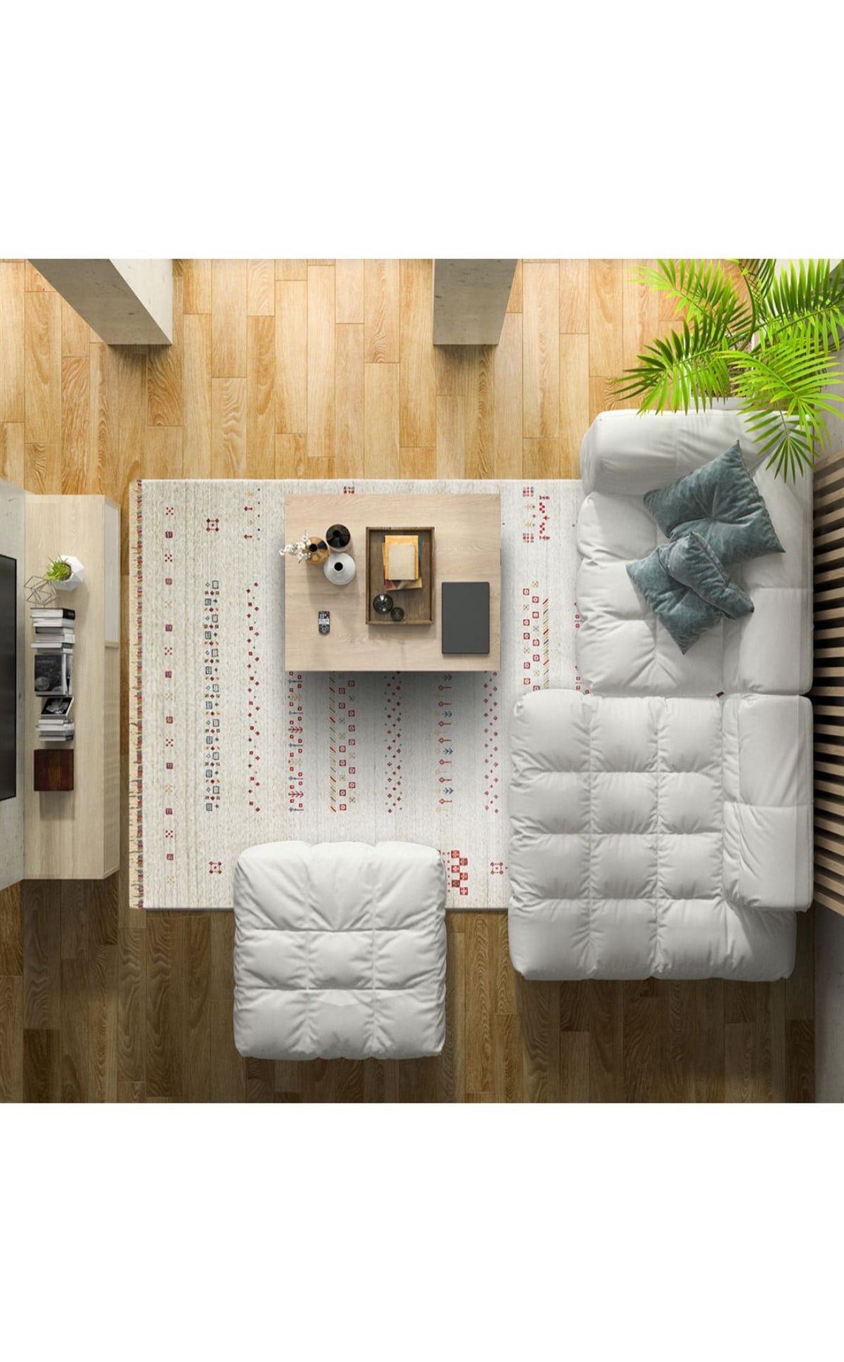 ZARA ZR 06 BEIGE  Otantik Desenli Özel Hav Vermeyen ve Kolay Temizlenebilir Tensel Kullanılarak El Emeği ile Özel Tezgahlarda Üretilen Modern Uşak Halısı