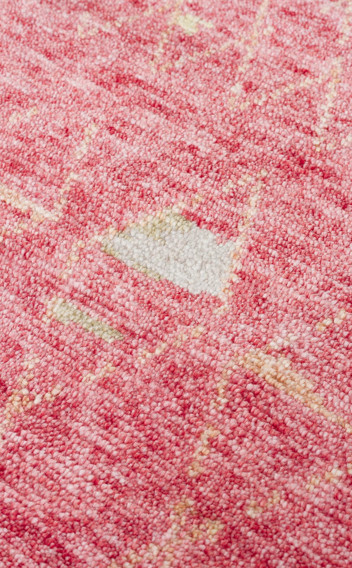 ZARA ZR 15 RED AUTUMN  Otantik Desenli Özel Hav Vermeyen ve Kolay Temizlenebilir Tensel Kullanılarak El Emeği ile Özel Tezgahlarda Üretilen Modern Uşak Halısı