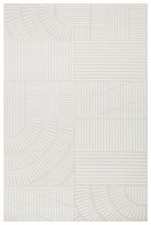 ADEL ADL 01 CREAM  Yüksek Alçak Dokulu Yumuşak Tuşeli Modern Makine Halısı