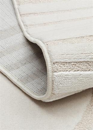 ADEL ADL 02 CREAM  Yüksek Alçak Dokulu Yumuşak Tuşeli Modern Makine Halısı