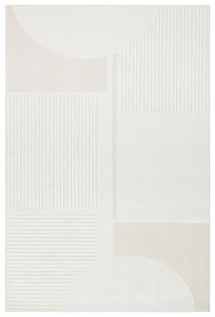 ADEL ADL 03 CREAM  Yüksek Alçak Dokulu Yumuşak Tuşeli Modern Makine Halısı