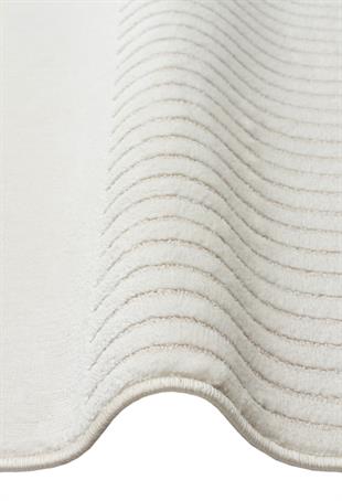 ADEL ADL 03 CREAM  Yüksek Alçak Dokulu Yumuşak Tuşeli Modern Makine Halısı