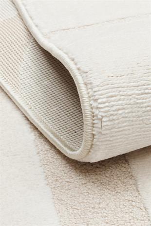 ADEL ADL 04 CREAM  Yüksek Alçak Dokulu Yumuşak Tuşeli Modern Makine Halısı