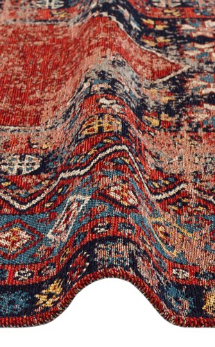 ANADOLU KILIM AND 04 MULTY  Anadolu Antik Desenli Yıkanabilir Kaymaz Tabanlı Etnik Kilim