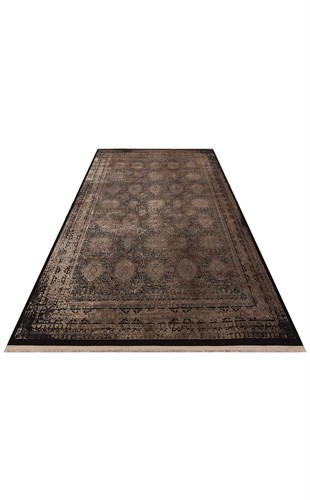 ANATOLIA ANT 02 ANTRASIT VIZON  Klasik ve Modern Desenli Sık Dokuma Makine Halısı