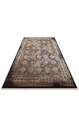 ANATOLIA ANT 02 ANTRASIT VIZON  Klasik ve Modern Desenli Sık Dokuma Makine Halısı