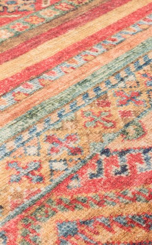 ANTIQUE ATK 05 MULTY  Kolay kullanımlı Kaymaz Karabağ ve Antik Desenlere Sahip Yıkanabilir Makine Halısı