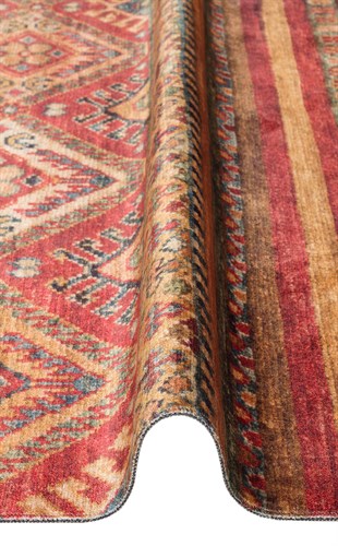 ANTIQUE ATK 05 MULTY  Kolay kullanımlı Kaymaz Karabağ ve Antik Desenlere Sahip Yıkanabilir Makine Halısı