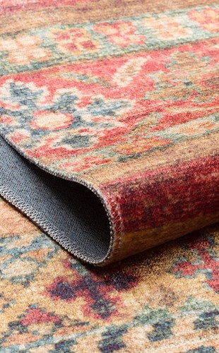 ANTIQUE ATK 05 MULTY  Kolay kullanımlı Kaymaz Karabağ ve Antik Desenlere Sahip Yıkanabilir Makine Halısı