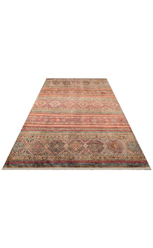 ANTIQUE ATK 05 MULTY  Kolay kullanımlı Kaymaz Karabağ ve Antik Desenlere Sahip Yıkanabilir Makine Halısı