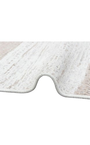 ARYA AR 06 NATURAL  Yıkanabilir Çift Taraflı Modern Desenli Dokuma Kilim