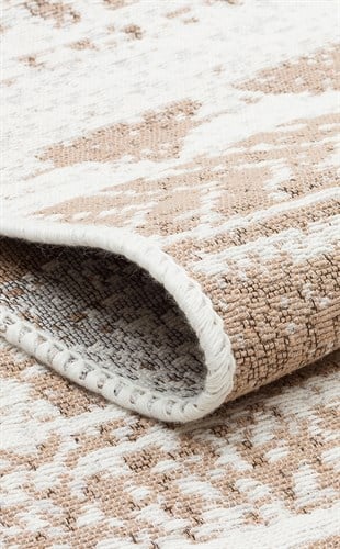 ARYA AR 06 NATURAL  Yıkanabilir Çift Taraflı Modern Desenli Dokuma Kilim