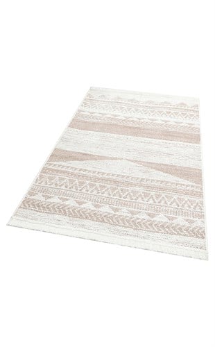 ARYA AR 06 NATURAL  Yıkanabilir Çift Taraflı Modern Desenli Dokuma Kilim