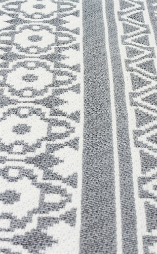 ARYA AR 07 GREY  Yıkanabilir Çift Taraflı Modern Desenli Dokuma Kilim