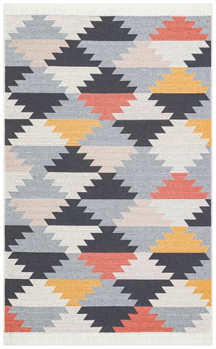 ARYA AR 20 MULTY  Yıkanabilir Çift Taraflı Modern Desenli Dokuma Kilim