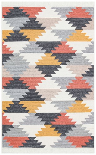 ARYA AR 20 MULTY  Yıkanabilir Çift Taraflı Modern Desenli Dokuma Kilim