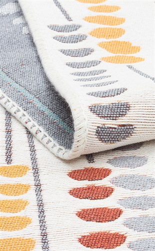 ARYA AR 34 MULTY  Yıkanabilir Çift Taraflı Modern Desenli Dokuma Kilim