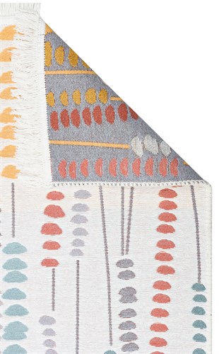 ARYA AR 34 MULTY  Yıkanabilir Çift Taraflı Modern Desenli Dokuma Kilim