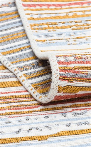 ARYA AR 35 MULTY  Yıkanabilir Çift Taraflı Modern Desenli Dokuma Kilim