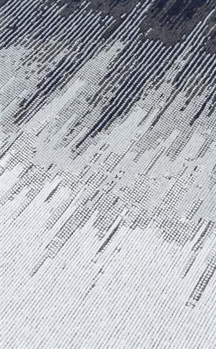 ARYA AR 40 BLACK WHITE  Yıkanabilir Çift Taraflı Modern Desenli Dokuma Kilim