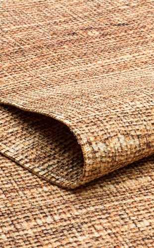 ASOS AS 01 NATURAL  Jüt Hasır Görünümlü Hav Toz Vermez Çift Taraflı Yıkanabilir Kilim