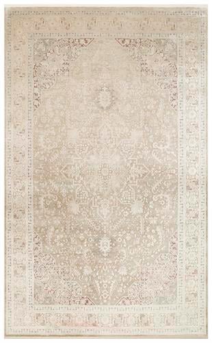 BABIL BBL 02 BEIGE  Yumuşak Dokulu Vintage Esintilere Sahip Over-dyed Sık Dokuma Salon Halısı