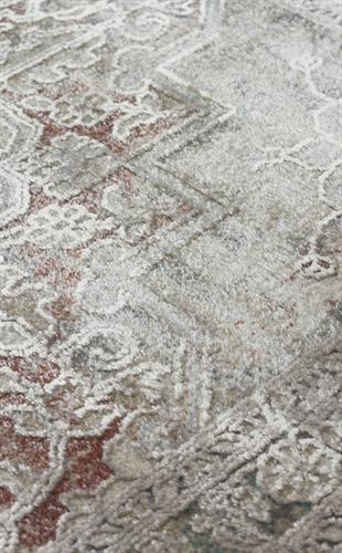 BABIL BBL 02 GREY  Yumuşak Dokulu Vintage Esintilere Sahip Over-dyed Sık Dokuma Salon Halısı