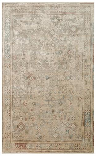 BABIL BBL 03 BEIGE  Yumuşak Dokulu Vintage Esintilere Sahip Over-dyed Sık Dokuma Salon Halısı