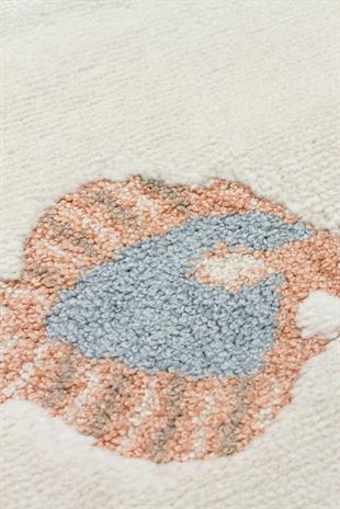 BAMBINO BMB 01 CREAM MULTY  Pastel Renkli Hav ve Toz Vermeyen Çocuk Halısı