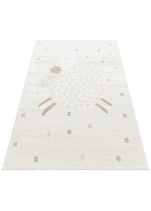 BAMBINO BMB 02 CREAM MULTY  Pastel Renkli Hav ve Toz Vermeyen Çocuk Halısı