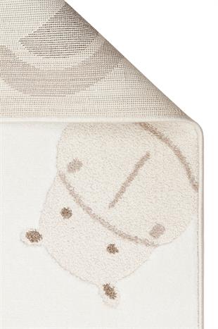 BAMBINO BMB 04 CREAM BEIGE  Pastel Renkli Hav ve Toz Vermeyen Çocuk Halısı