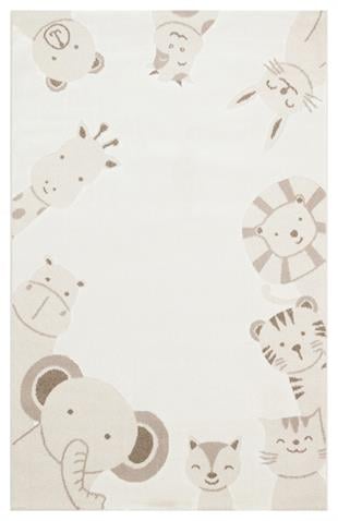 BAMBINO BMB 04 CREAM BEIGE  Pastel Renkli Hav ve Toz Vermeyen Çocuk Halısı