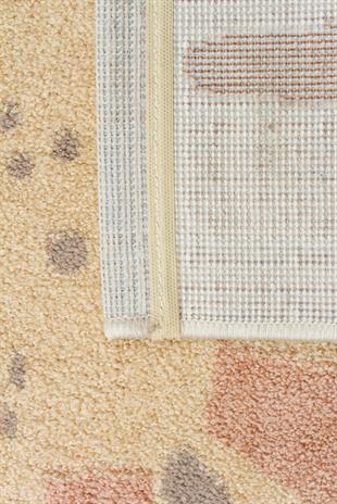 BAMBINO BMB 06 CREAM MULTY  Pastel Renkli Hav ve Toz Vermeyen Çocuk Halısı