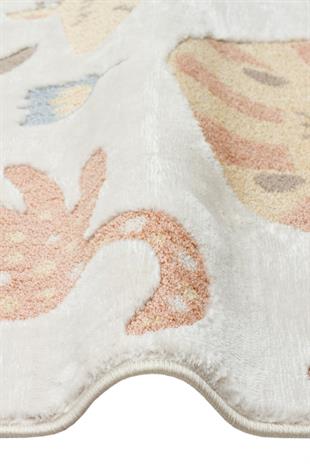 BAMBINO BMB 06 CREAM MULTY  Pastel Renkli Hav ve Toz Vermeyen Çocuk Halısı