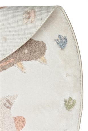 BAMBINO BMB 07 CREAM MULTY Q   Pastel Renkli Hav ve Toz Vermeyen Çocuk Halısı
