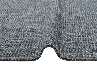 BROOKLYN BRK 01 ANTRASIT SILVER  Hasır Görünümlü Kaymaz Renkli Dokuma Modern Kilim