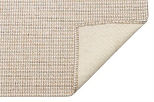 BROOKLYN BRK 01 CREAM SILVER  Hasır Görünümlü Kaymaz Renkli Dokuma Modern Kilim