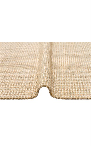 BROOKLYN BRK 01 NATURAL BEIGE Q  Hasır Görünümlü Kaymaz Renkli Dokuma Modern Kilim