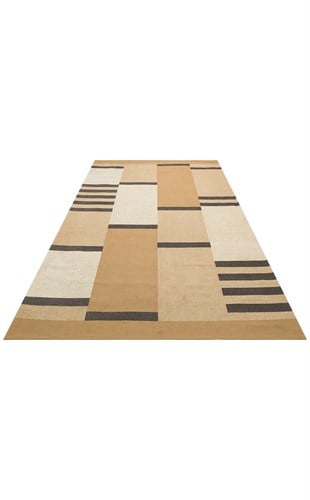 BROOKLYN BRK 14 NATURAL GREY  Hasır Görünümlü Kaymaz Renkli Dokuma Modern Kilim
