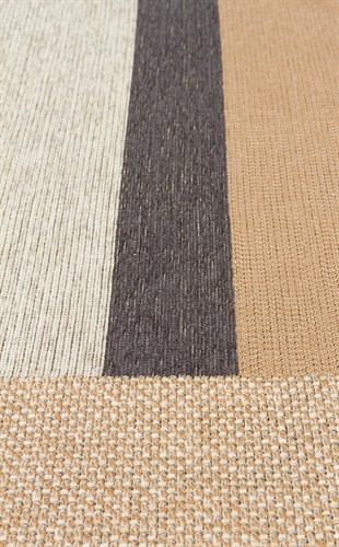 BROOKLYN BRK 14 NATURAL GREY  Hasır Görünümlü Kaymaz Renkli Dokuma Modern Kilim