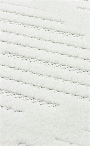 CAPE TOWN CPT 03 WHITE  Hav Toz Vermez Yüksek Alçak Dokulu Yumuşak Tuşeli Makine Halısı