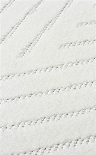 CAPE TOWN CPT 04 WHITE  Hav Toz Vermez Yüksek Alçak Dokulu Yumuşak Tuşeli Makine Halısı