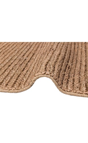 CHOTI CHOTI BROWN-4  El Dokuma Naturel Jüt Hasır Halı