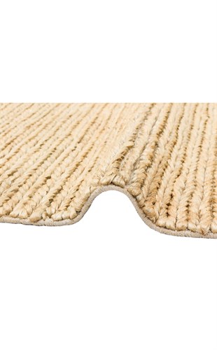 CHOTI CHOTI CREAM  El Dokuma Naturel Jüt Hasır Halı