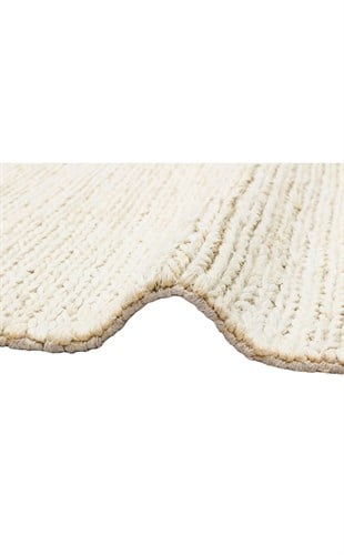 CHOTI CHOTI WHITE  El Dokuma Naturel Jüt Hasır Halı